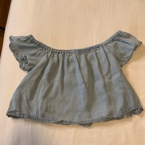 off the shoulder crop top